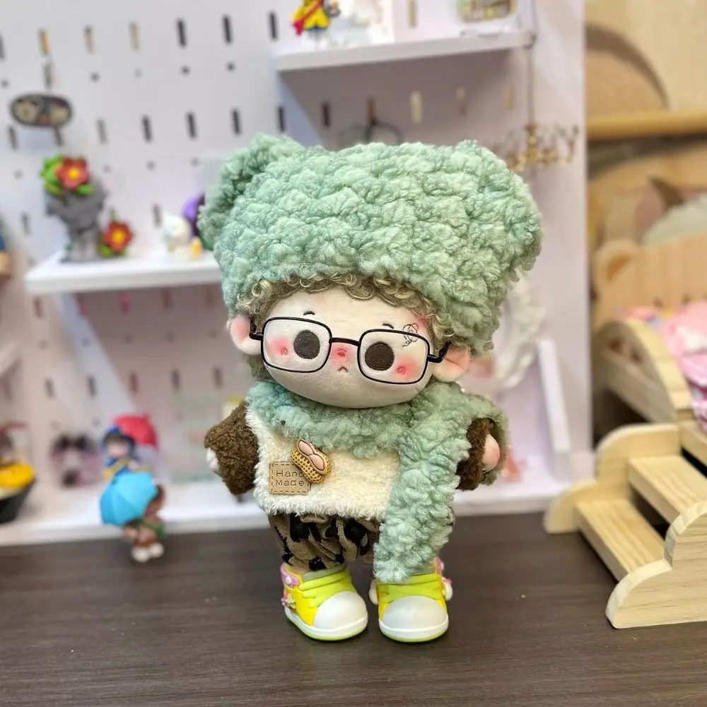 Kleding Aankleden 20 cm Katoenen poppenkleertjes Onesuit Hoofddeksel Pop Winter Outfit Jurk Ster Poppenkleertjes Popaccessoires