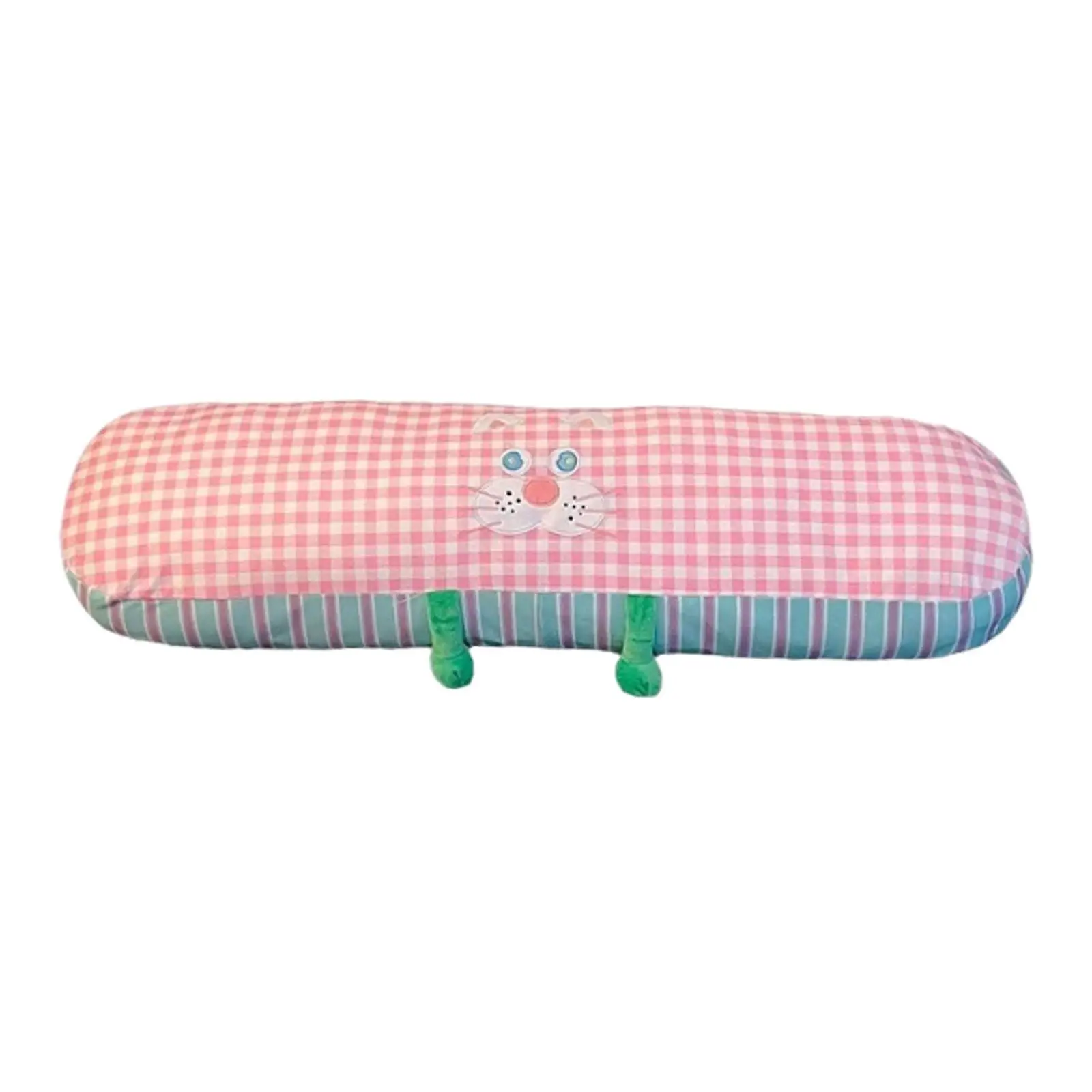 Long Body Pillow Soft Creative Plaid Pillow for Side Sleepers Women Adults