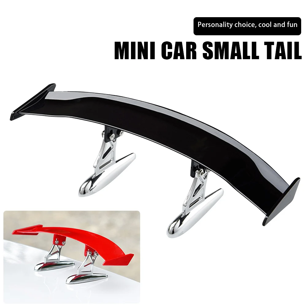 Universal Car Mini Spoiler Rear Trunk Racing Spoiler Wing Adjustable Angle Self-Adhesive Car Styling Auto Exterior Decoration