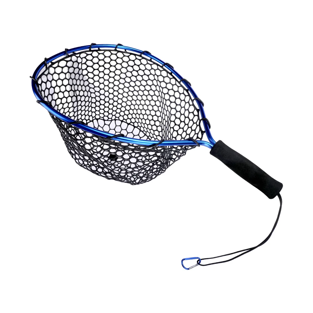 Floating Fishing Net Carbon Fiber Landing Net Clear Rubber Ghost Net Catch & Release Net with Magnetic Net Release - view 3