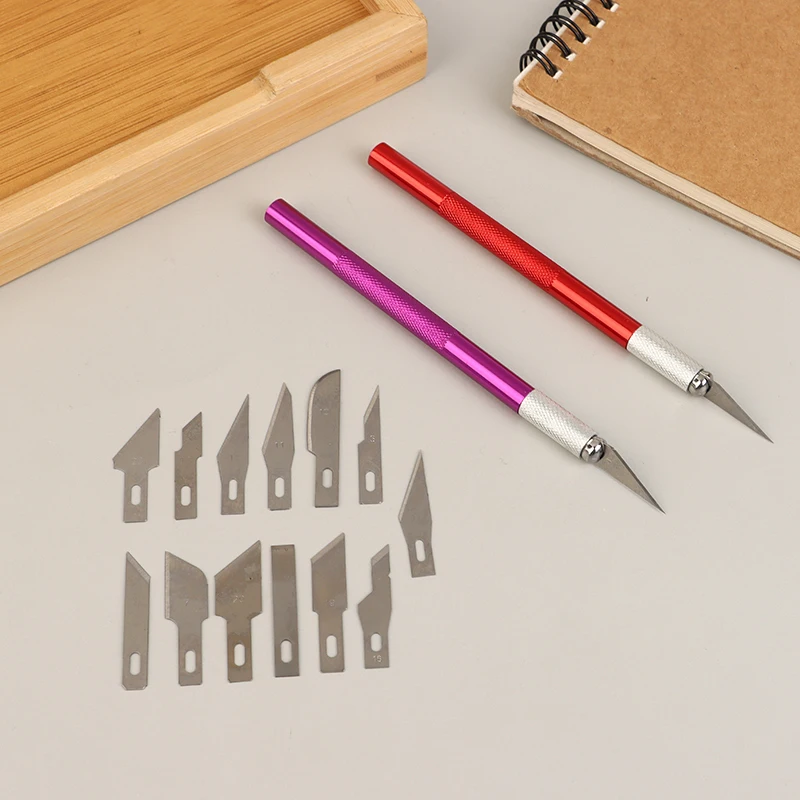 مجموعة قطع يدوية قوية مع سكين مشرط معدني غير قابل للانزلاق و10 شفرات لإصلاح PCB والهاتف المحمول بنفسك #3