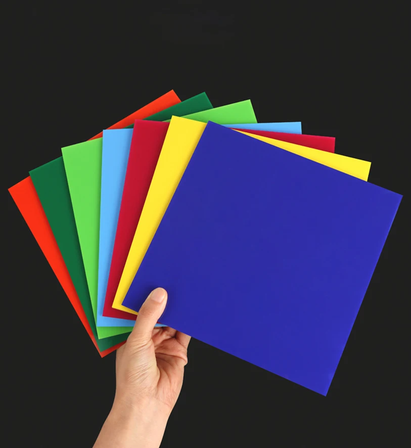 

3mm Thick Colored Acrylic Sheet, Colored Organic Glass PMMA Dyed Plastic Sheet,, DIY Model