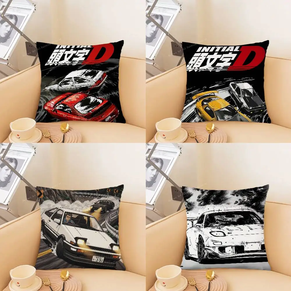 

Anime Initial D Pillow Case Fashion Square Pillowcase Bedroom Sofa Room Ins Decoration Leisure