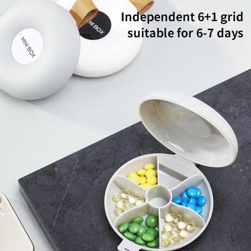 Pill Organizer Portable Medication Box Waterproof Medicine Case Health Product Carrier Jewelry Holder Household Travel Accessory