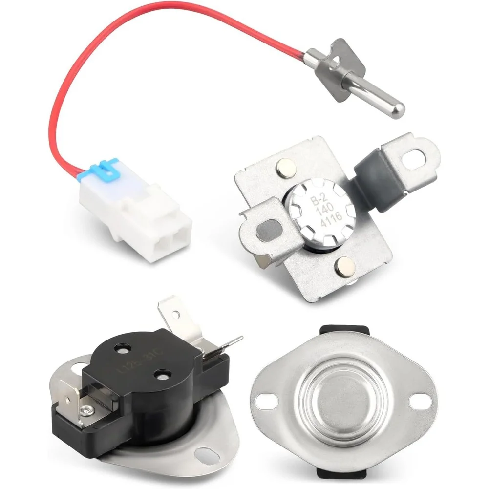 

For LG Dryer Thermostat Replacement Kit Includes 6931EL3003D Temperature Limiter 6323EL2001B Thermistor Silver Metal
