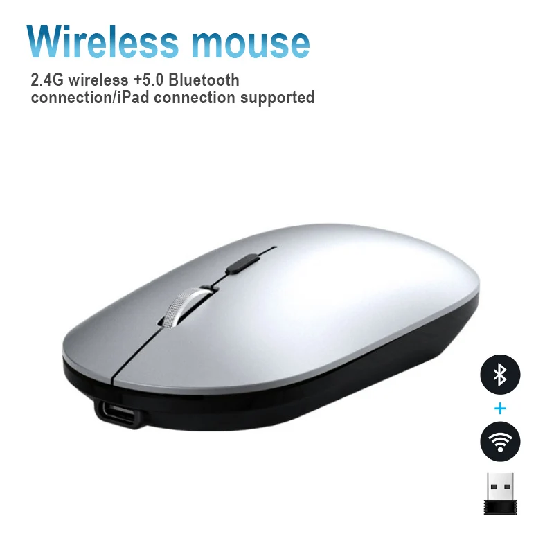 

X2 Wireless Mouse charging Silent Optical mouse usb Laptop Tablet Gaming Convenient mouse supports iPad connection