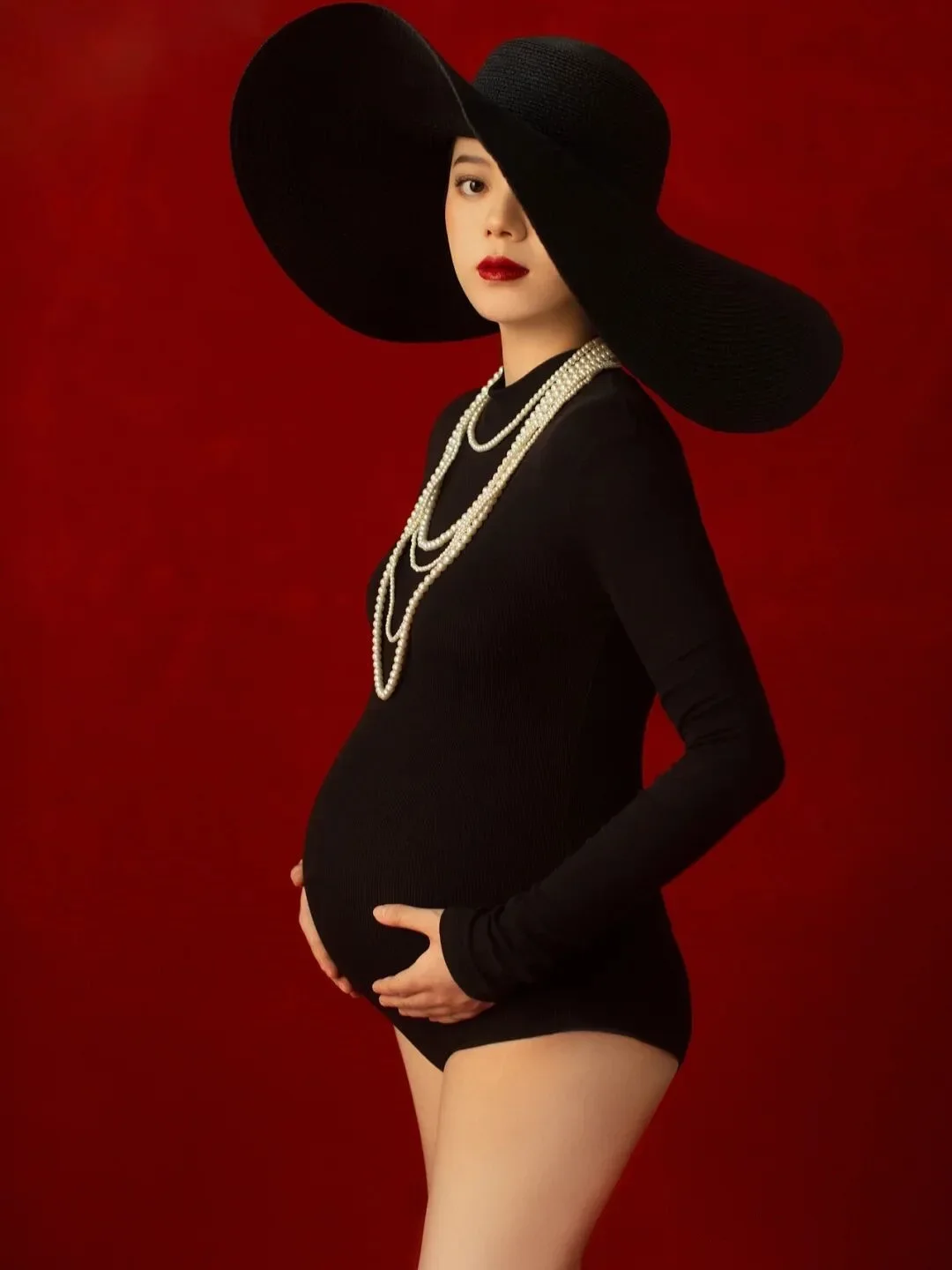 Maternity Photography Props Clothes Necklace Hat Bodysuit Pregnancy Gown Set Bodysuit For Pregnant Women Clothing Photo Portrait