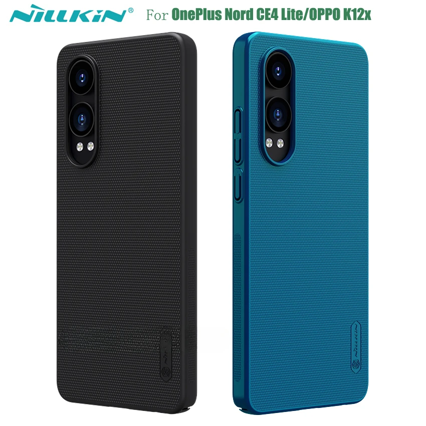 

NILLKIN For OnePlus Nord CE4 Lite / OPPO K12x Case Frosted Shield Case Hard PC Ultra-Thin Back Cover For One Plus Nord CE 4 Lite