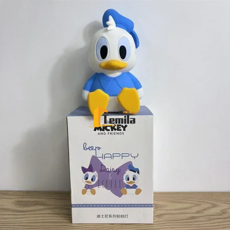 

18,5 см ночник с изображением Дональда Дака, креативный модный настольный орнамент, силиконовый светильник для сна, атмосферный светильник, подарок на день рождения, Рождество