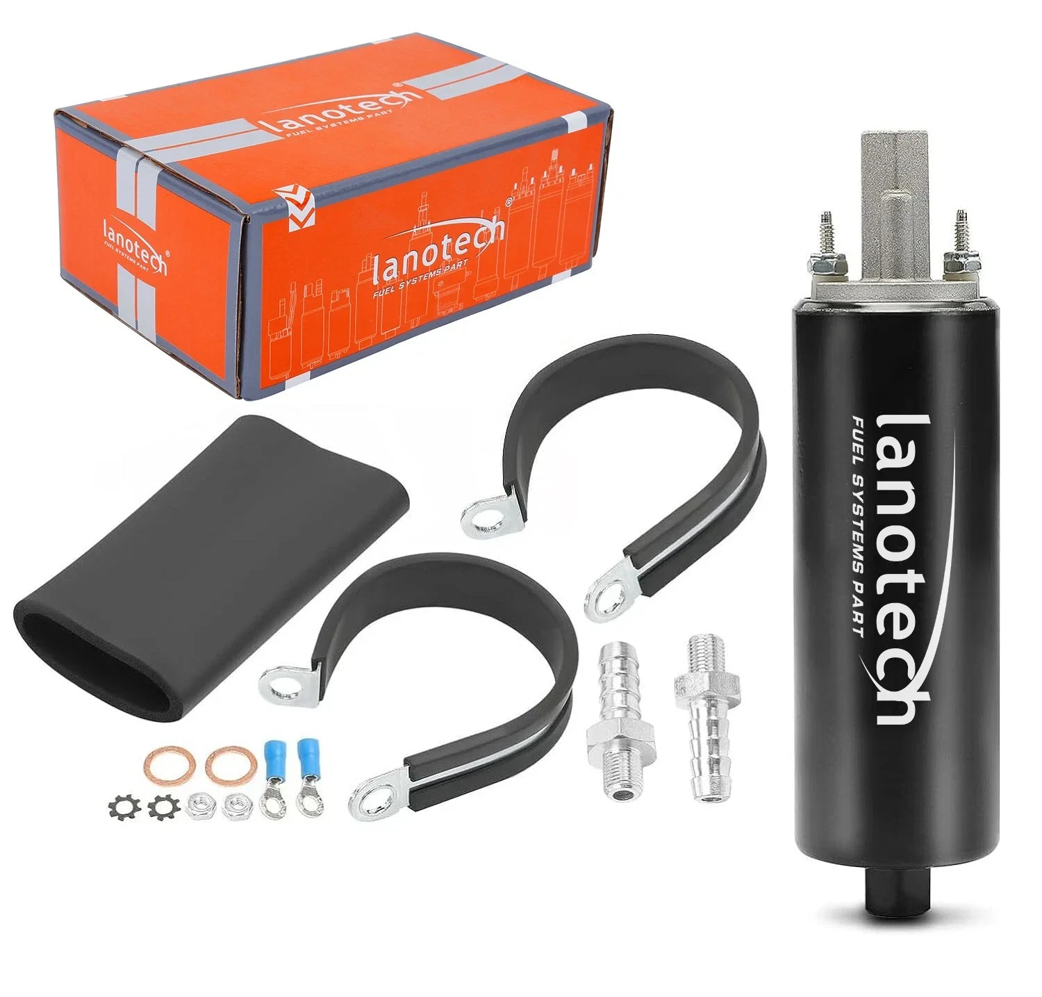 

Universal High Flow & Pressure External Inline 255LPH Electric Fuel Pump GSL392