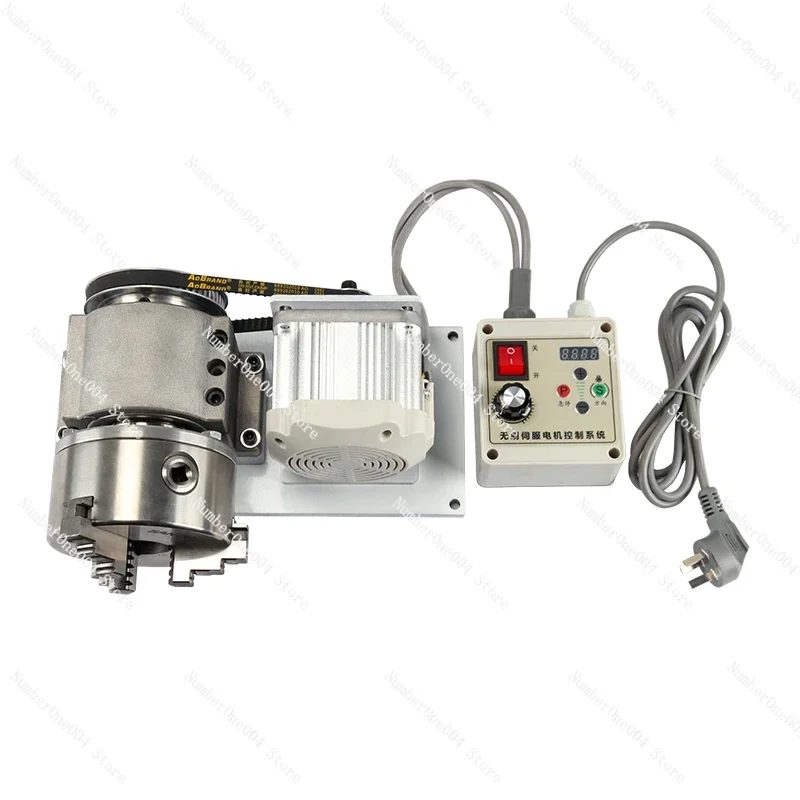 

Adjustable 3-Jaw Chuck Spindle Assembly - Motorized Lathe Attachment for Wood Turning & Polishing
