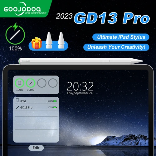 GOOJODOQ para Apple Pencil 2 lápiz de carga inalámbrica para iPad con rechazo de palma para Apple iPad Mini 6 iPad Air5 4 iPad Pro 11 12,9