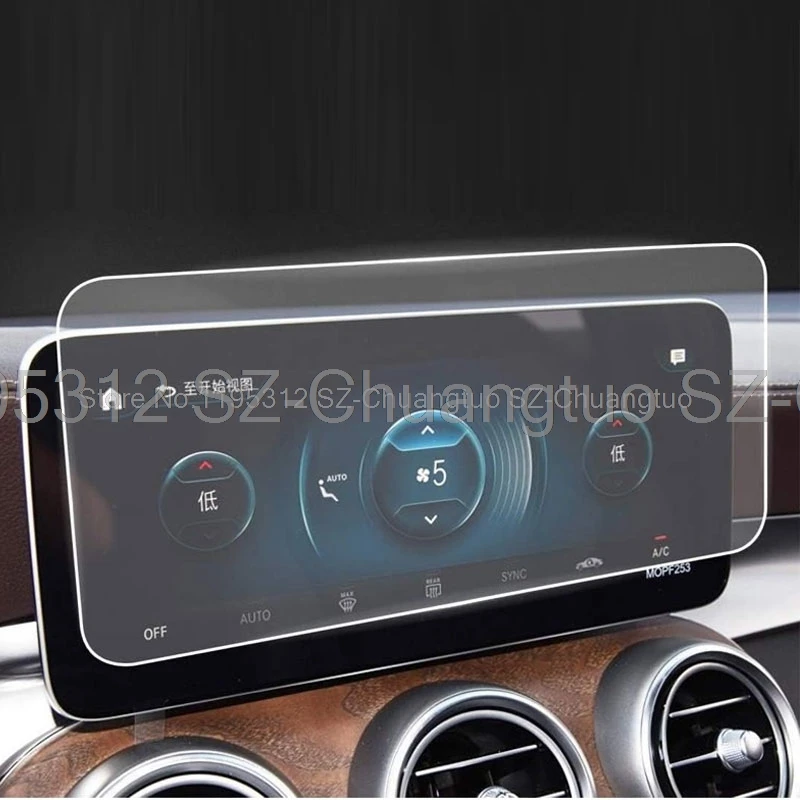 Ekran ze szkła hartowanego do samochodu Mercedes Benz GLC Class 250 300 X253 C253 2020 2021, 10,25 cala, folia nawigacyjna, akcesoria LCD — zdjęcie 3