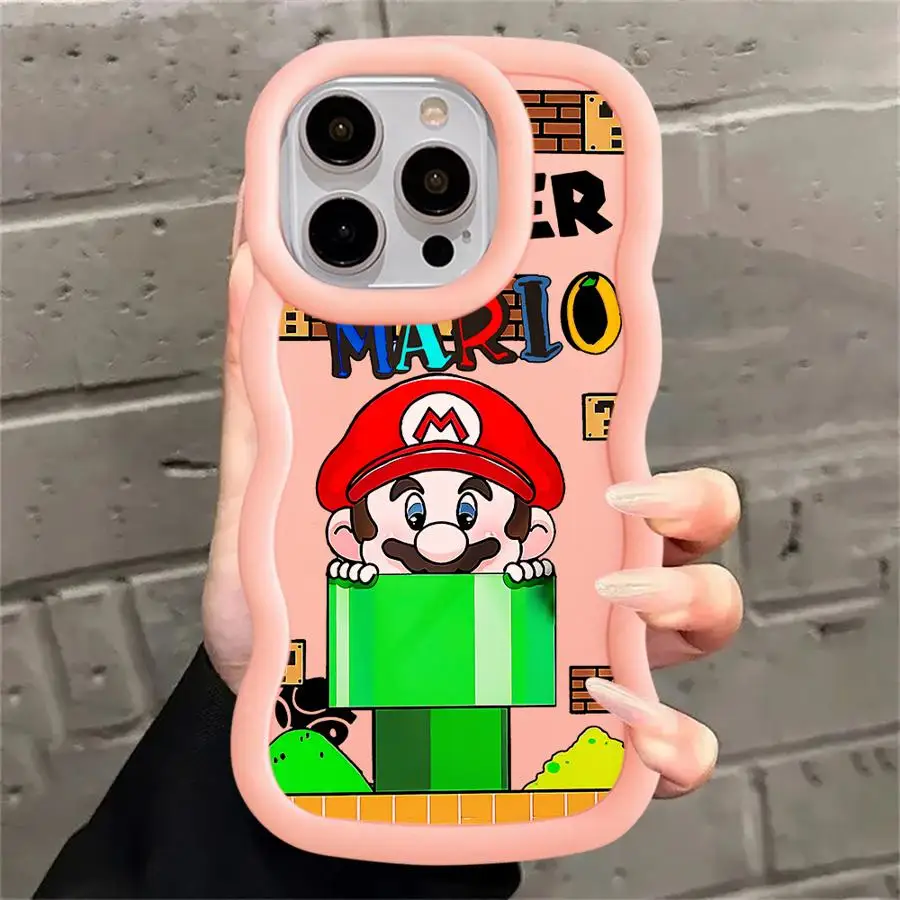 Custodia morbida in TPU con personaggi dei cartoni animati per iPhone 16e 16 15 14 Pro Max 14 15 16 Plus