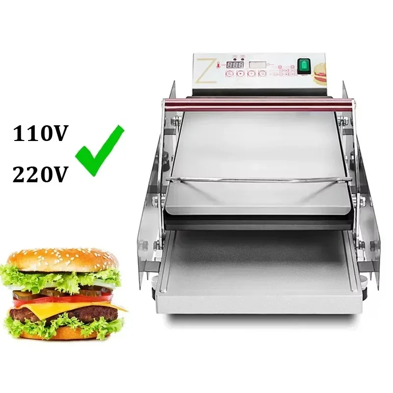 Hamburger Bread Panini Sandwich Heater Machine for Fast Food Shop Use 6 / 12 pcs Bread Heating Machine