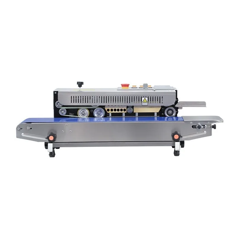 Commercial Automatic Bag Sealing Machine Small Factory Continuous Heat Sealer for Plastic Pouches Food Tea Aluminum Foil