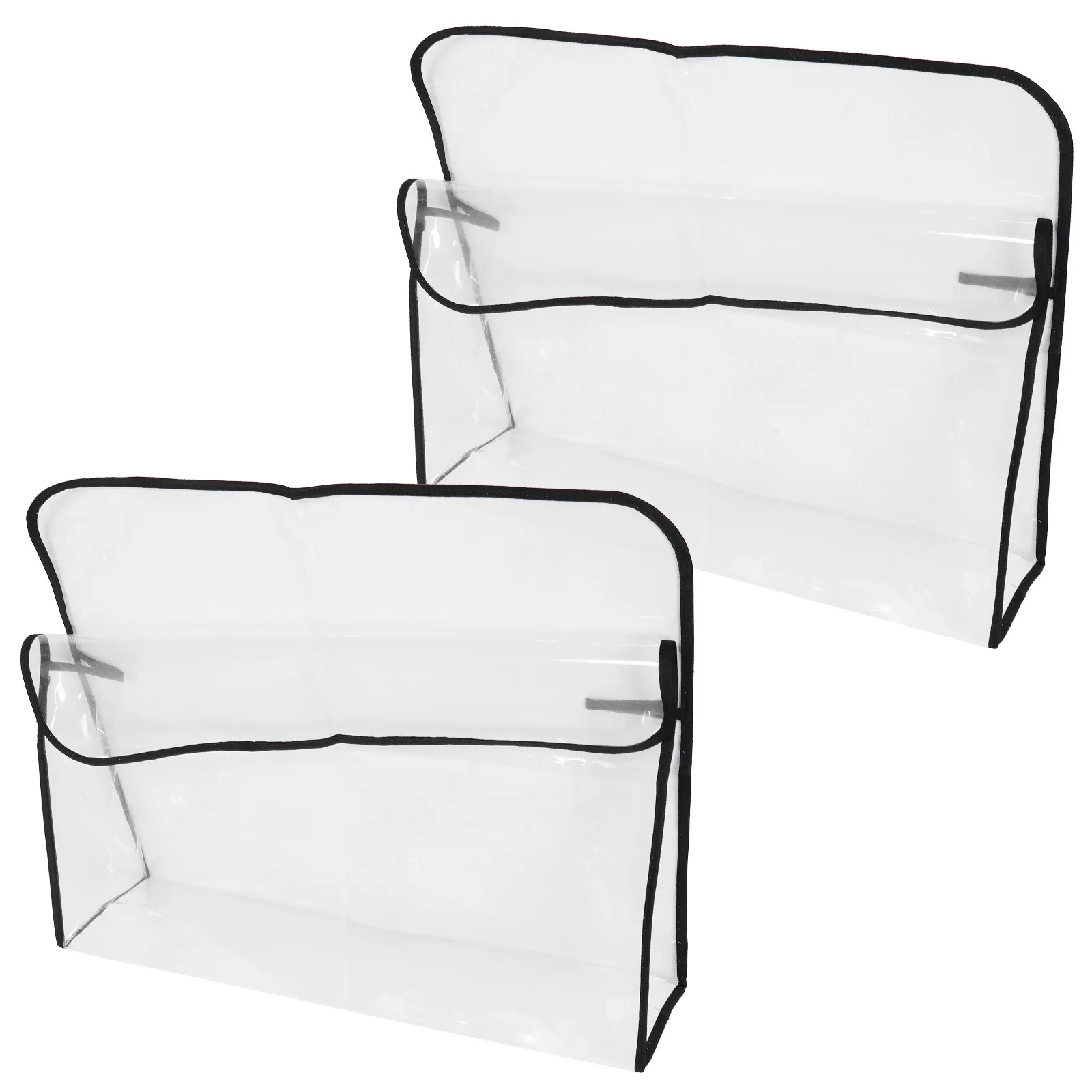 

2Pcs Salon Chair Cover Transparent Waterproof PVC Protector Clear Backrest Covers Hairdressing Seat Protector Chair Back Covers