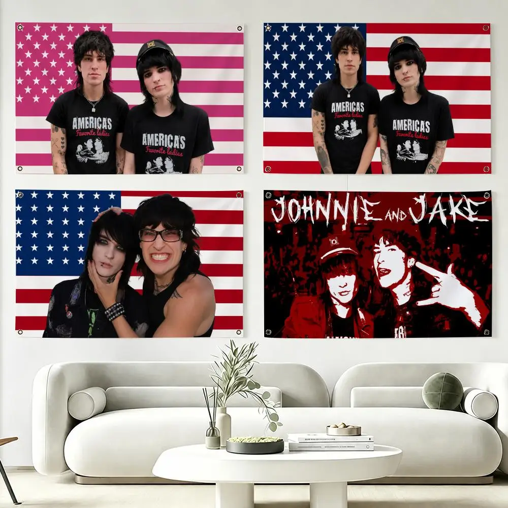 Jake W-webber And Johnnie Guilbert Flags Flag Suitable For Party Club Outdoor Interior Wall Art Decoration Banner Gift