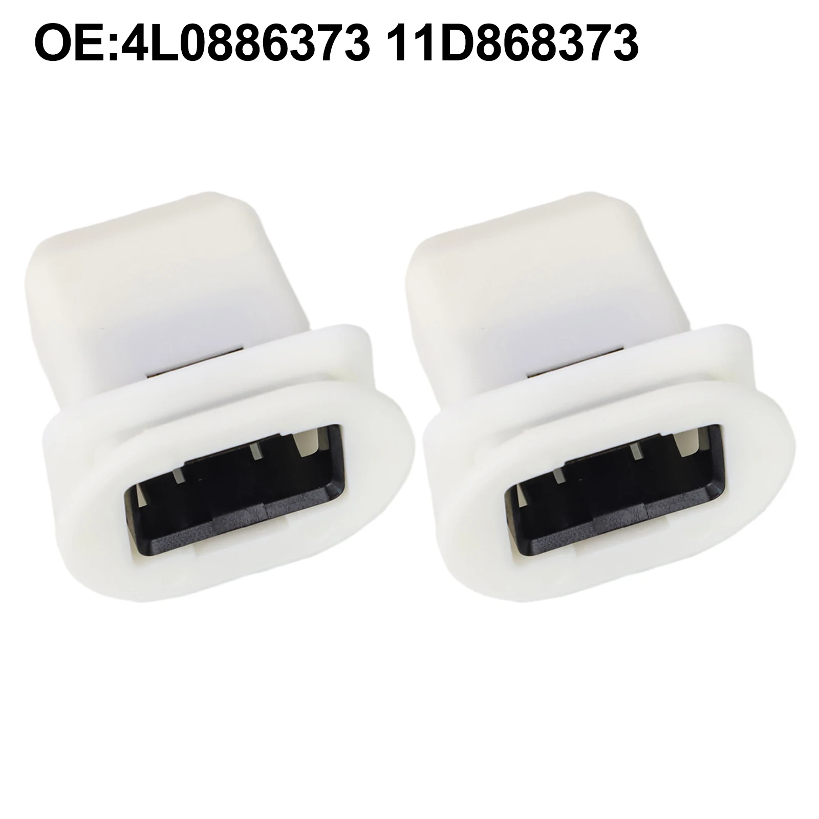 2 قطعة مشبك المقعد الخلفي الأبيض البلاستيك استبدال أجزاء 4L0886373 11D868373 ل Q7 ل A4 ل S4 ل A5 ل ID3 ل ID4 ID #4