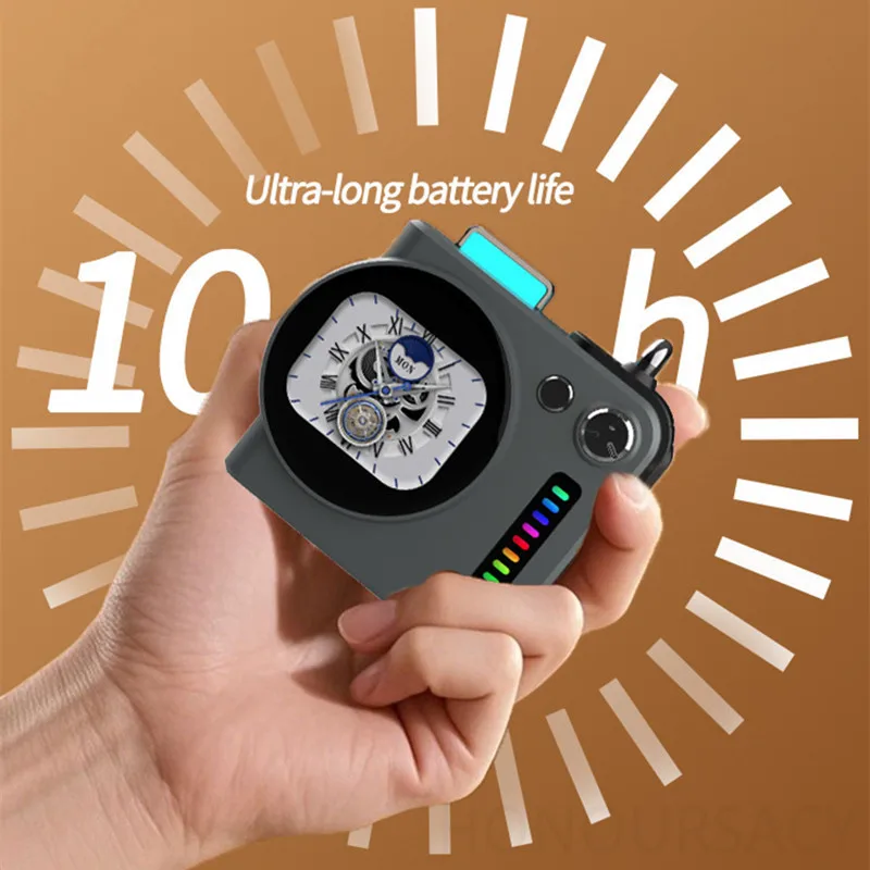 Hoge kwaliteit draadloze luidsprekers Slimme draagbare HD Touch Display Klokken Bluetooth-luidspreker Buitensporten Waterdichte kaart Subwoofer