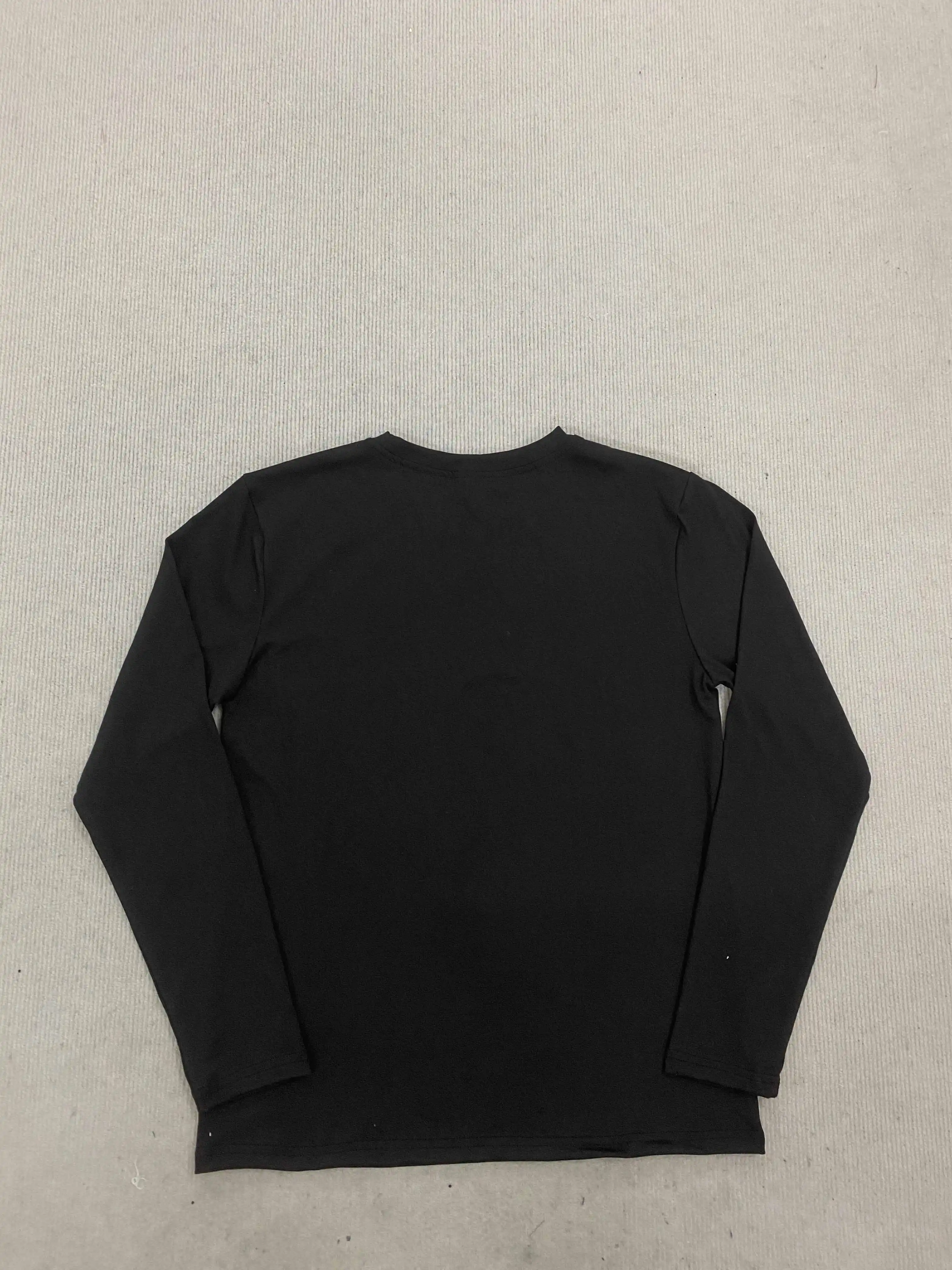 Ins fashion high street fashion carta impressa em torno do pescoço pulôver camiseta para homens e mulheres no inverno 2025, novas roupas Y2k