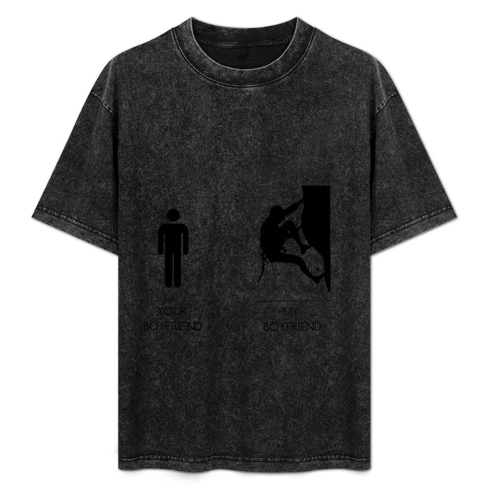 

My boyfriend is climber! Climbing man T-Shirt Casual Breathable Short Sleeve Top