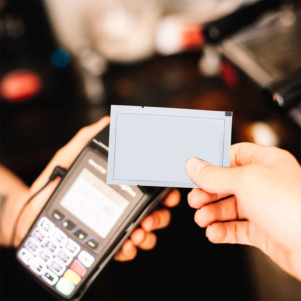 5pcs Cleaning Card For Pos Terminal Credit Card Reader Magnetic Head Cleaner Reusable Dual Side Tool For Printer Machine