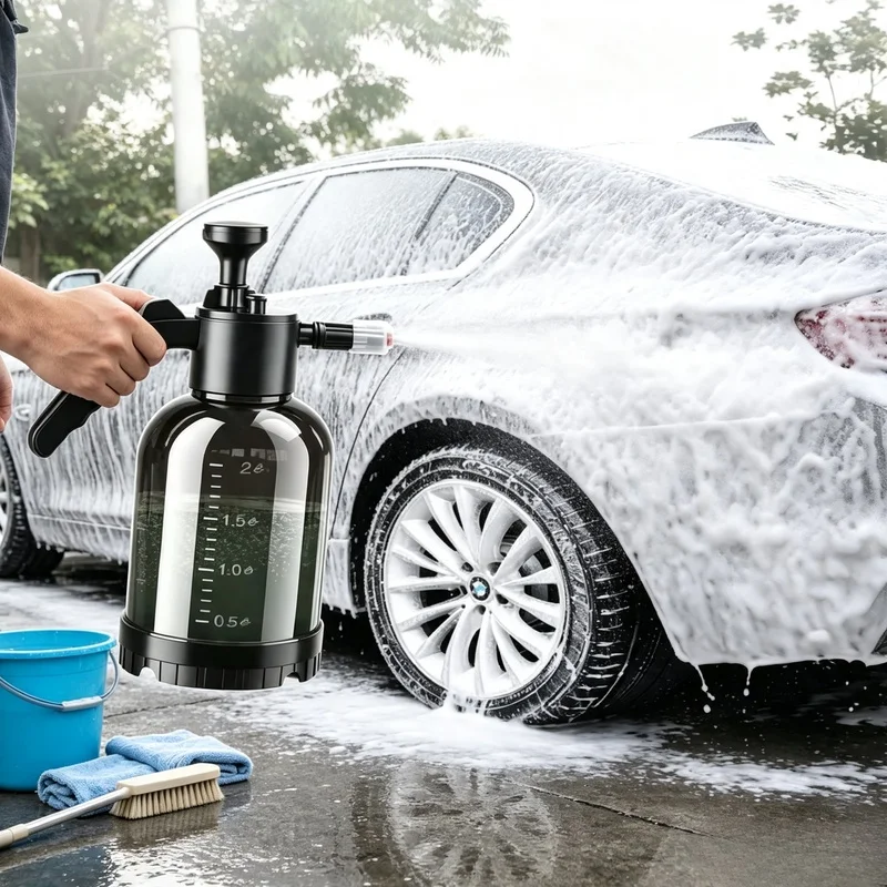 1 PC Pneumatic Foam Spray Can Handheld For Car Wash Spray Garden Cleaning Car Windows And Floor Home Cleaning Tools