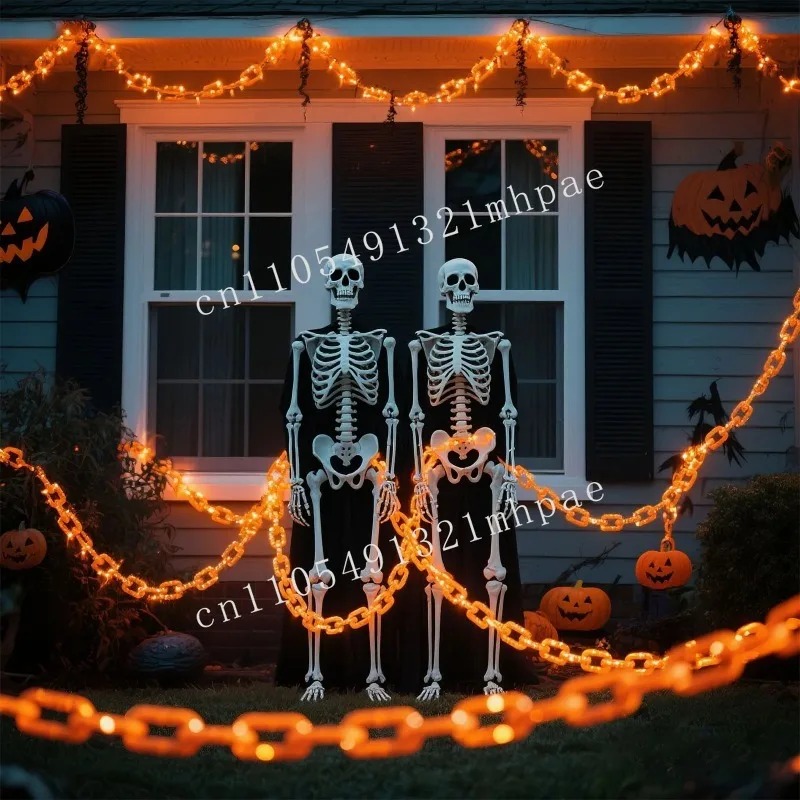 

Halloween Glowing Chain Light String Creative House Hanging Decoration Waterproof Festival Party Decoration Supplies