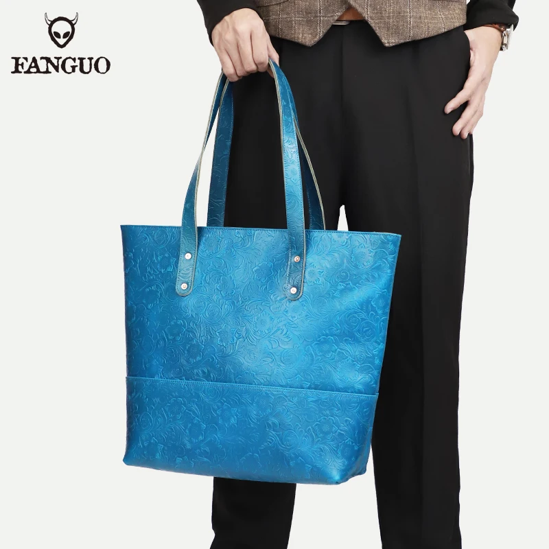 Bag female 2026 new women's commuter leather Tote bag senior sense of autumn and winter large capacity handheld large bag