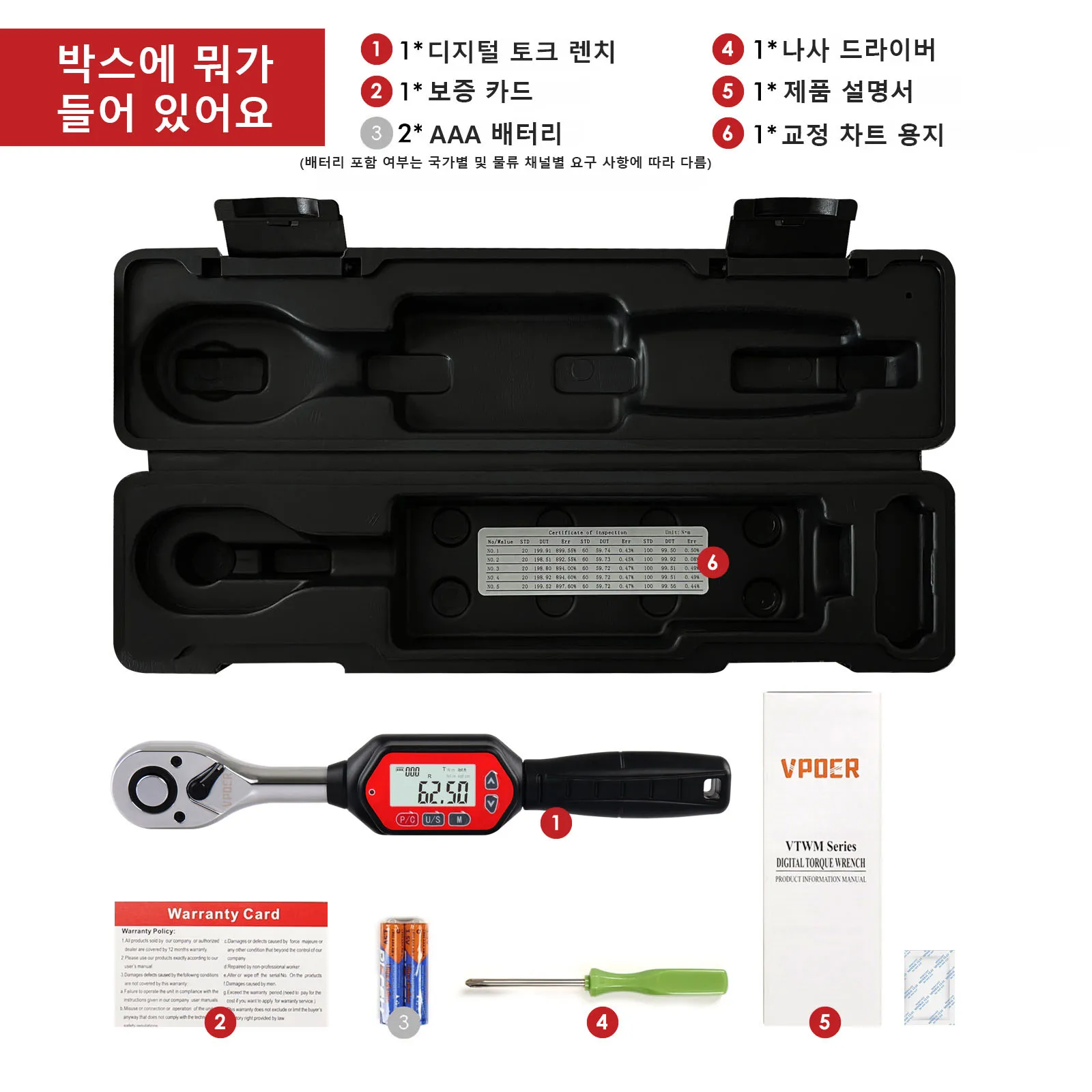 1/2-inch 3-100 Nm Drive Digital Torque Wrench , 2.2-73.7 ft-lbs (26.5-885 inch pound) with Buzzer & LED, Calibrated