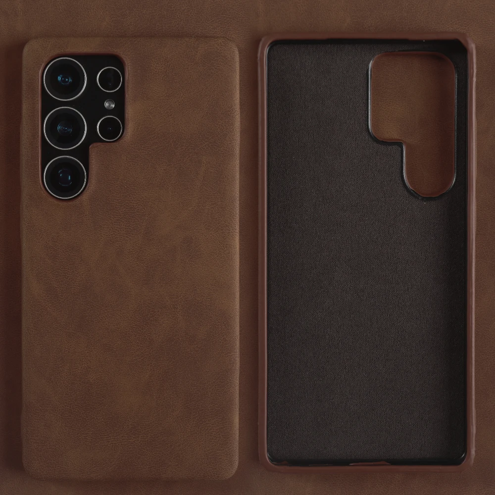 

Funda Luxury Leather Vintage Case For Samsung Galaxy S25 Edge S24 S23 S22 S21 S20 FE Note 20 Ultra 10 Plus Business Phone Cover