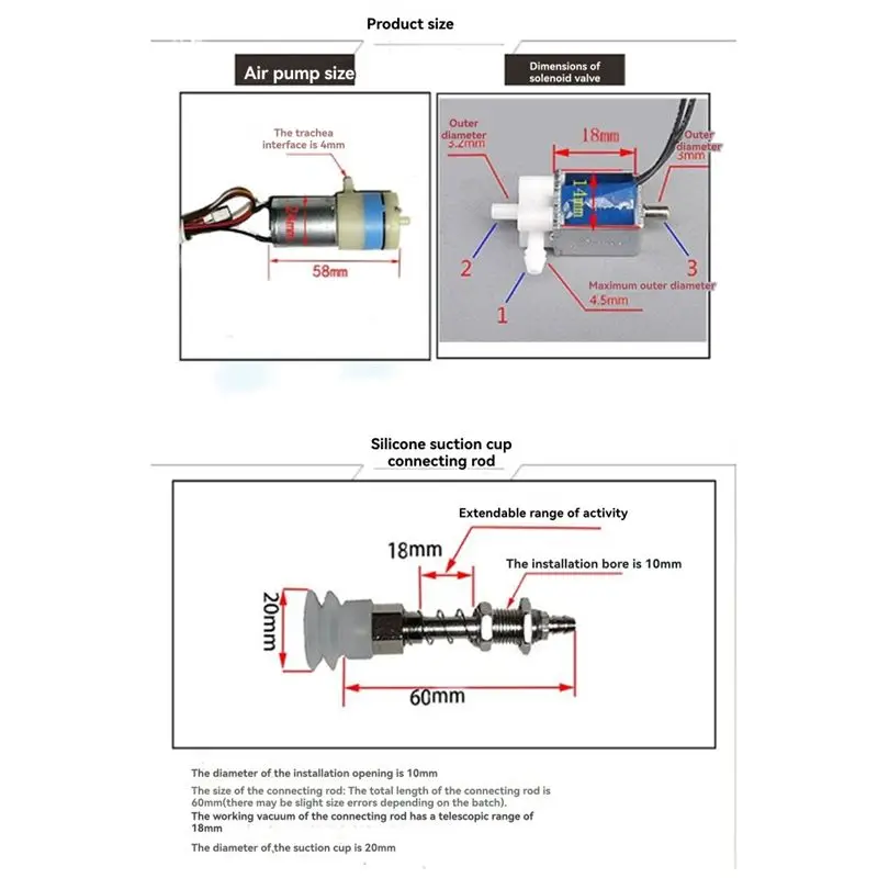 A71Z Load Robot Arm Suction Cup With Suction Cup PWM Control Pump For Arduino Load Robot Arm Kit For UNO Programmable Robot