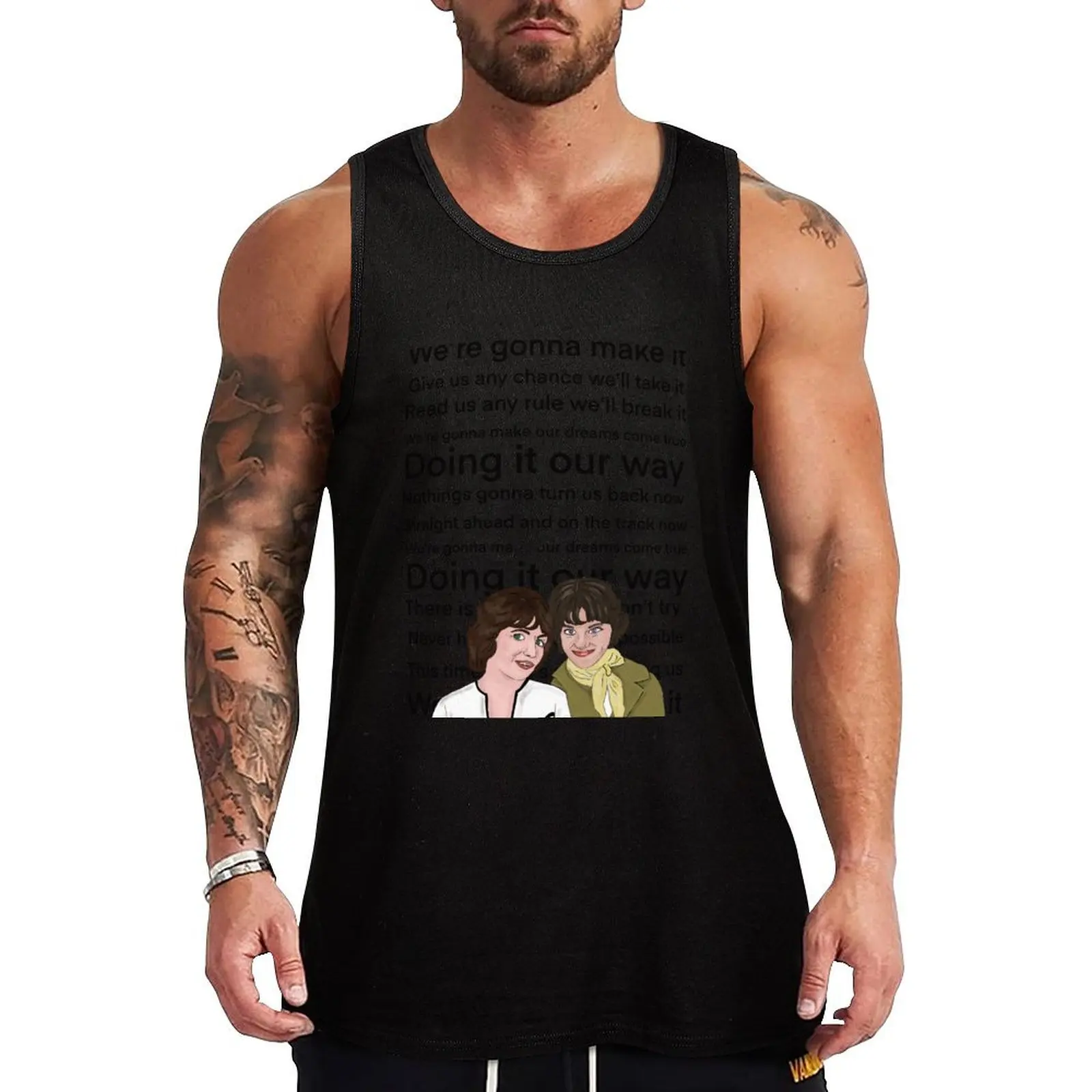 Laverne and Shirley Tank Top gym clothes for man gym accessories man Male vest