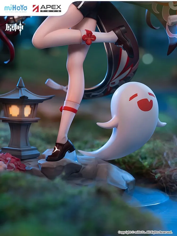Gioco Genshin Impact Prodotto autentico ufficiale Hu Tao Ornamento a tema rugiada di Frostflake Regali di Natale di Halloween Ornamento cosplay