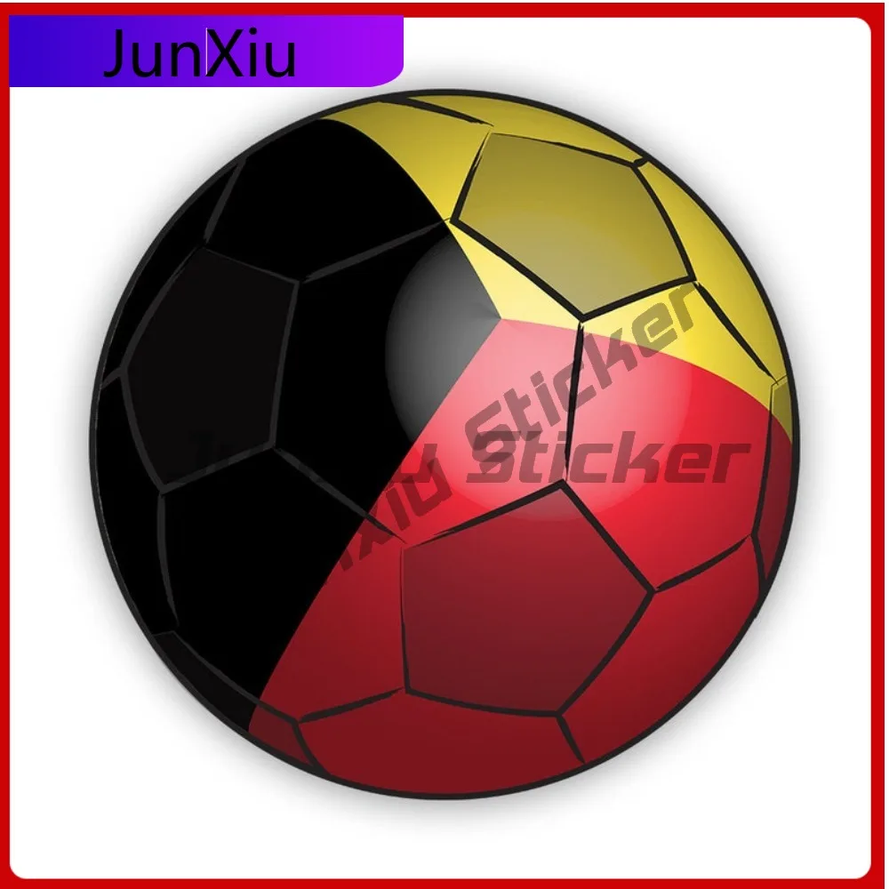 

Belgium Football Sticker Fade Resistant Scratch Resistant Funny For Bumper Helmet Rear Windshield Self Adhesive No Residue