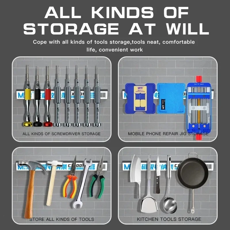 MaAnt CX-001 barra di assorbimento magnetico cacciavite ad assorbimento eccellente dispositivi di riparazione del telefono cellulare e altri strumenti di archiviazione in metallo