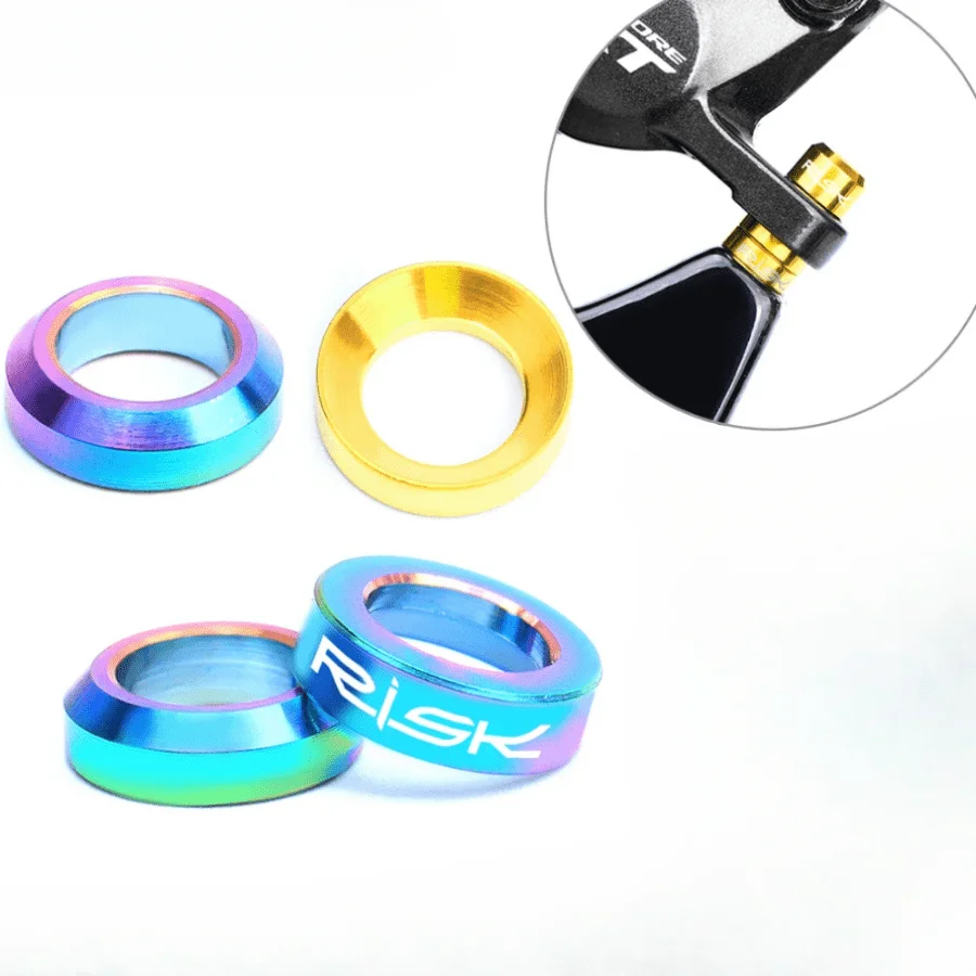 Mountain BMX M6 Titanlegierungsschraube konkav-konvexe Unterlegscheibe Bremssattel XT Scheibenbremse Befestigung XTR – Detail 1