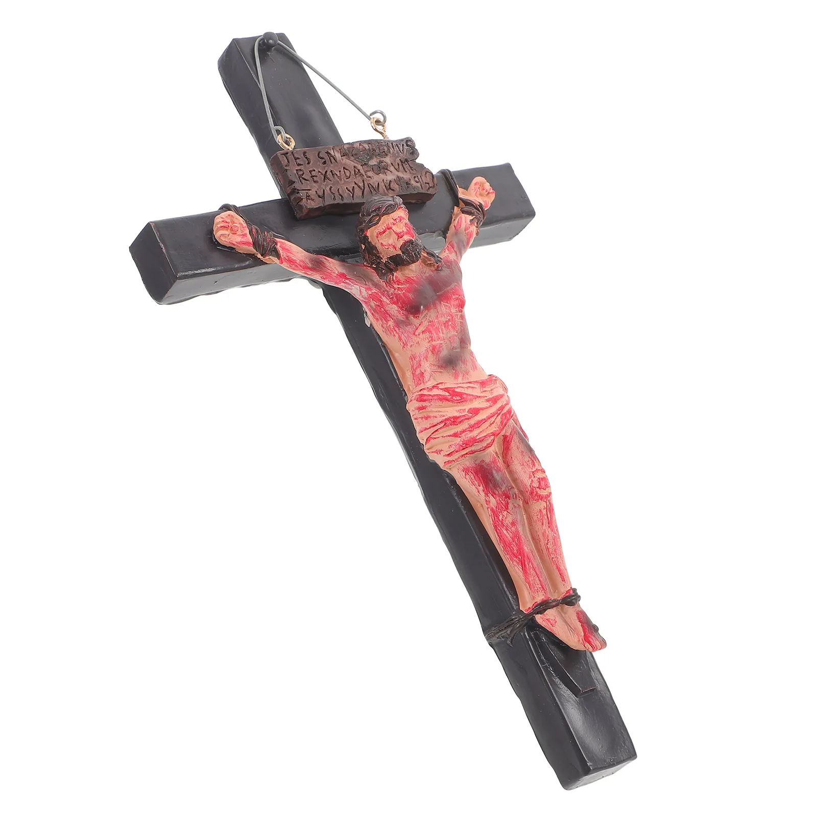 

Decorative Resin Ornaments Pendant Statuette Catholic Crucifix Wall Crosses for