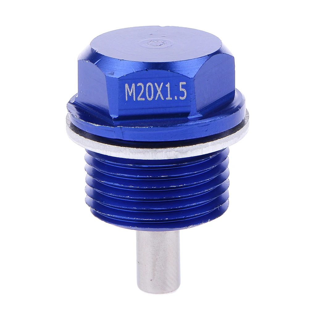 M20X1.5 Anodized Magnetic Engine Oil Pan / Drain Bolt Plug fits for