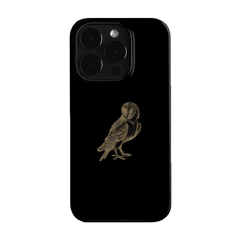 Creative Advanced Owl Pattern Phone Case For iPhone 18 Pro Max 17 Air 16 15 14 Plus 13 12 11 Shockproof Silicone Back Cover