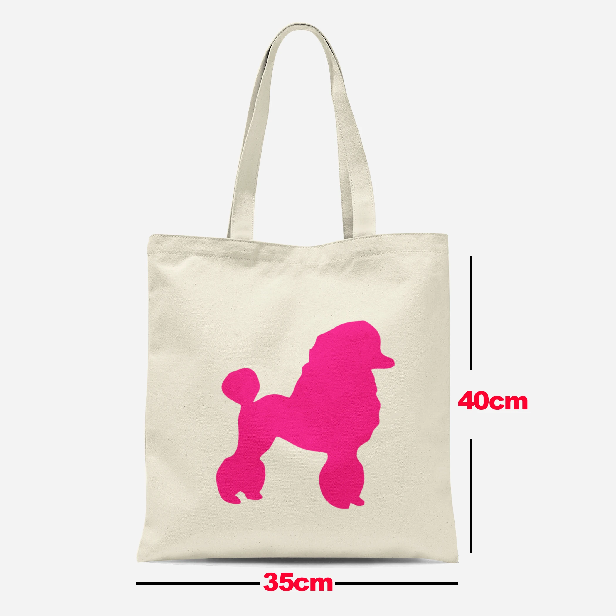 Animal pink silhouette canvas women's university handbag storage handbag casual fashion women's shoulder bag