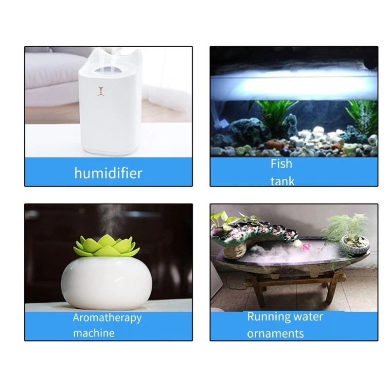 Регулируемый выходной диск тумана для индивидуального управления влажностью Ультразвуковой атомийзер 3D -камины