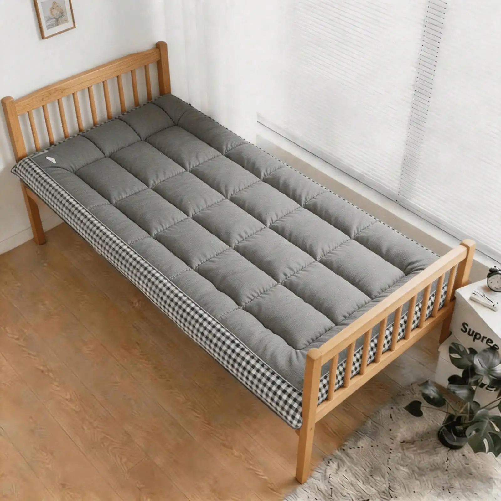 Futon Mattress, Floor Mattress Tatami Futon Mattress, 800G Portable Roll Up Foldable Mattress, Sleeping Pad For Floor Guest Bed Sofa Double Bed Single Bed, For Camping