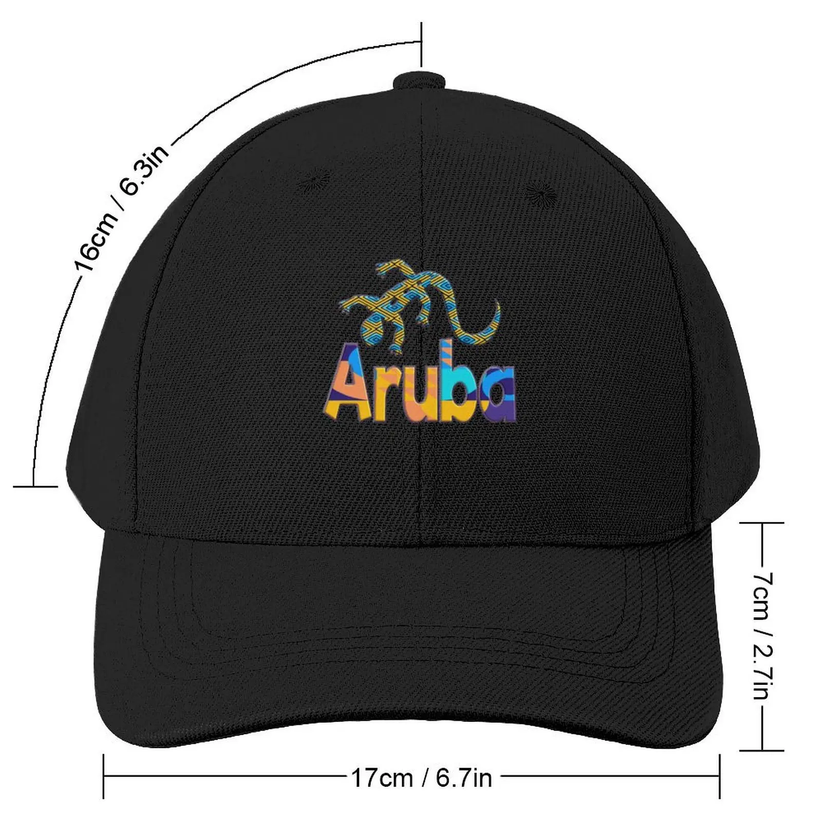 ARUBA - ONE HAPPY ISLAND - LIZARD PARADISE Baseball Cap Golf Cap western Hat Women's Men's