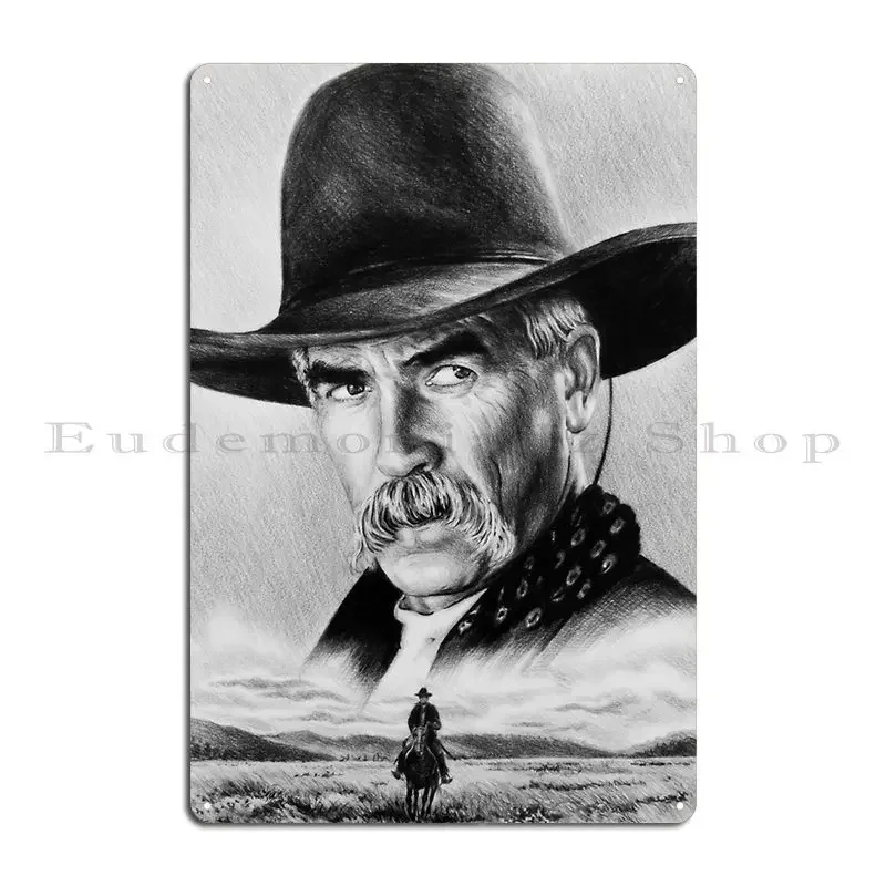Sam Elliot Lone Rider Metal Sign Party Cinema Custom Club Cinema Tin Sign Poster
