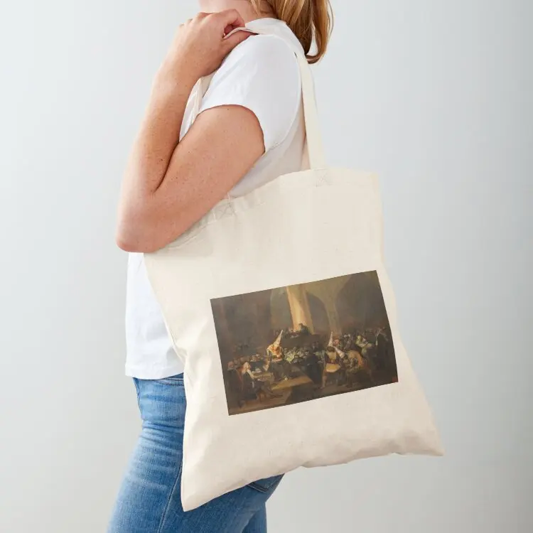 Escena de Inquisici?3n by Francisco de Goya (1808-1812) Tote Bag canvas tote hand bag Candy bags eco pack