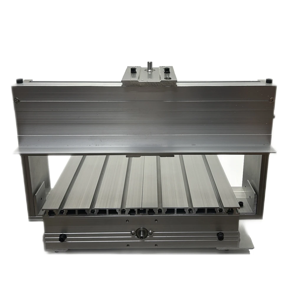 Aluminium CNC zestaw ze szkieletem 3040 śruba kulowa DIY frezarka do drewna maszyna grawerująca Rack 52mm uchwyt wrzeciona skok 290x390x60mm