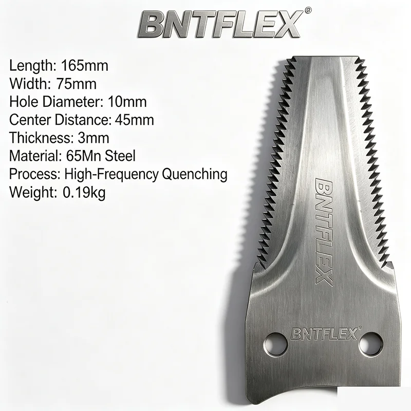 Wheat Harvester Straw Chopper Spreader Blade, 65Mn Steel Quenched Triangular Serrated Blade