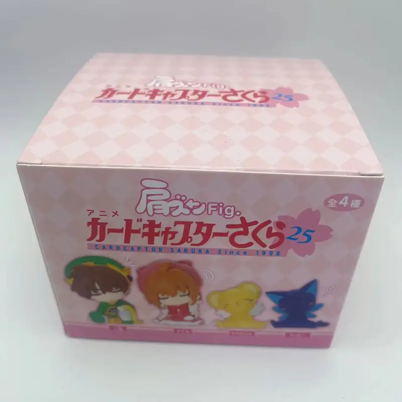 Cardcaptor sakura dormindo ombro a ombro japonês torcido ovo versão q li syaoran keroberos anime figura decoração brinquedos presente